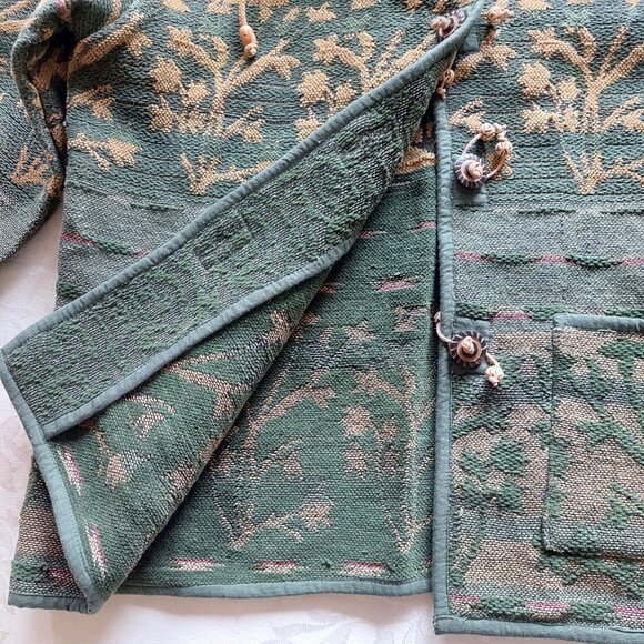 Vintage Flashback Women’s Tree Patterned Long Sleeve Jacket/Coat, Size M - Picture 7 of 11